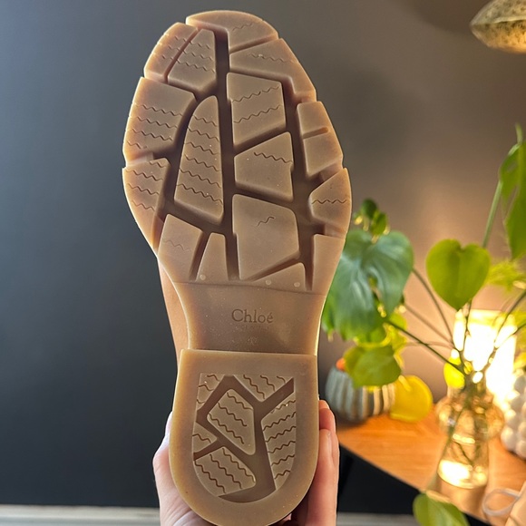 Chloe Neva Tan Leather Heeled Boots Size 40/Fit like women’s 9.5 - Picture 3 of 10